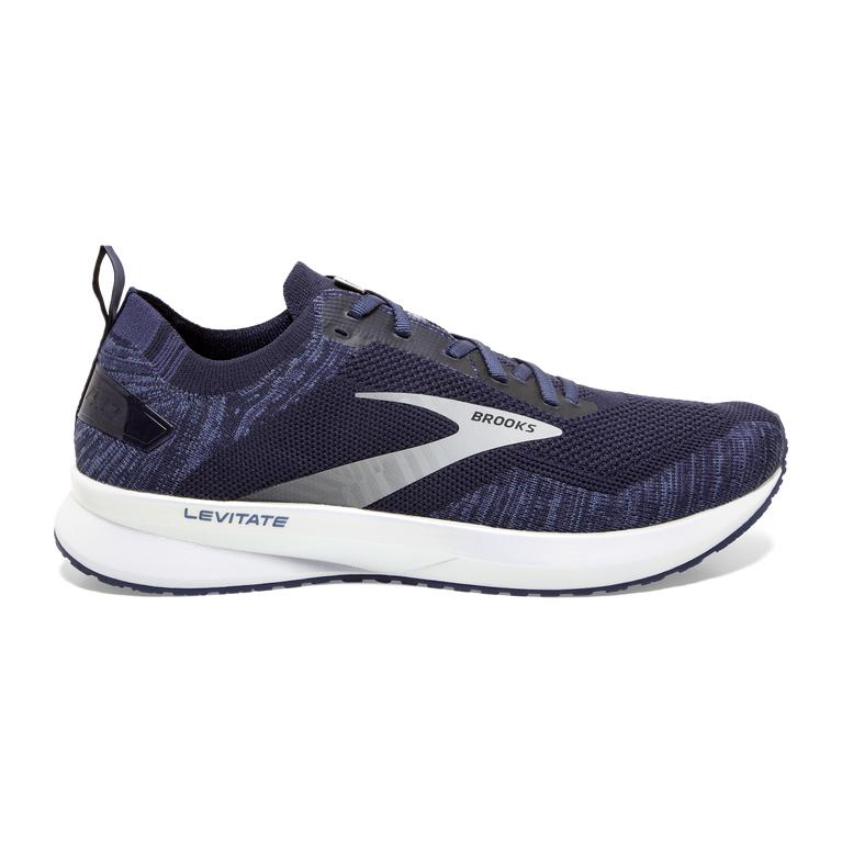 Brooks Levitate 4 Men's Road Running Shoes - Navy/Grey/White (65348-NEXZ)